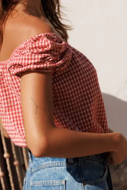 Ysé Crop top À l'ombre des oliviers^ Les Hauts|Le Beachwear