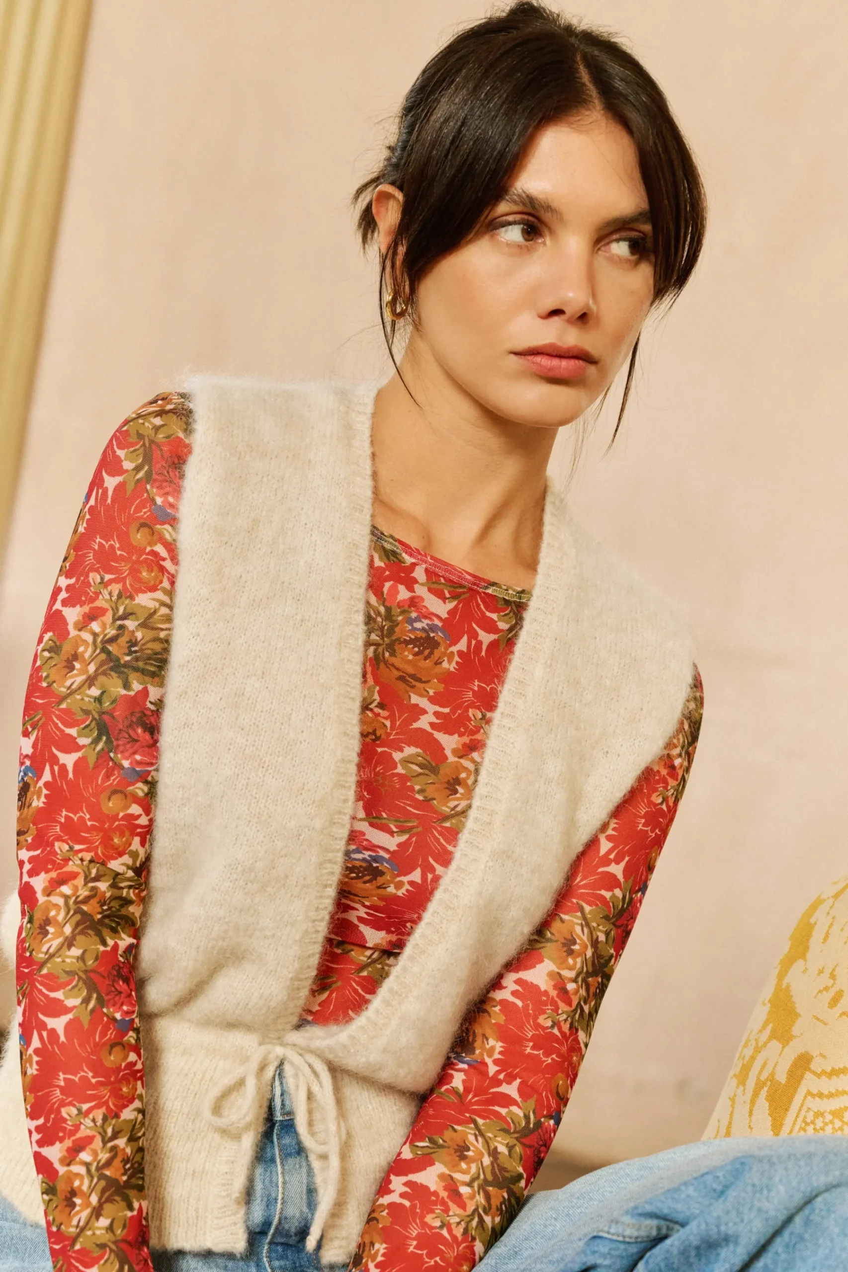 Ysé Gilet sans manches Au bord de l'océan^ Les Hauts|La Maille