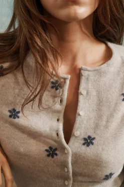 Ysé Gilet Voilà des fleurs^ Les Hauts|La Maille