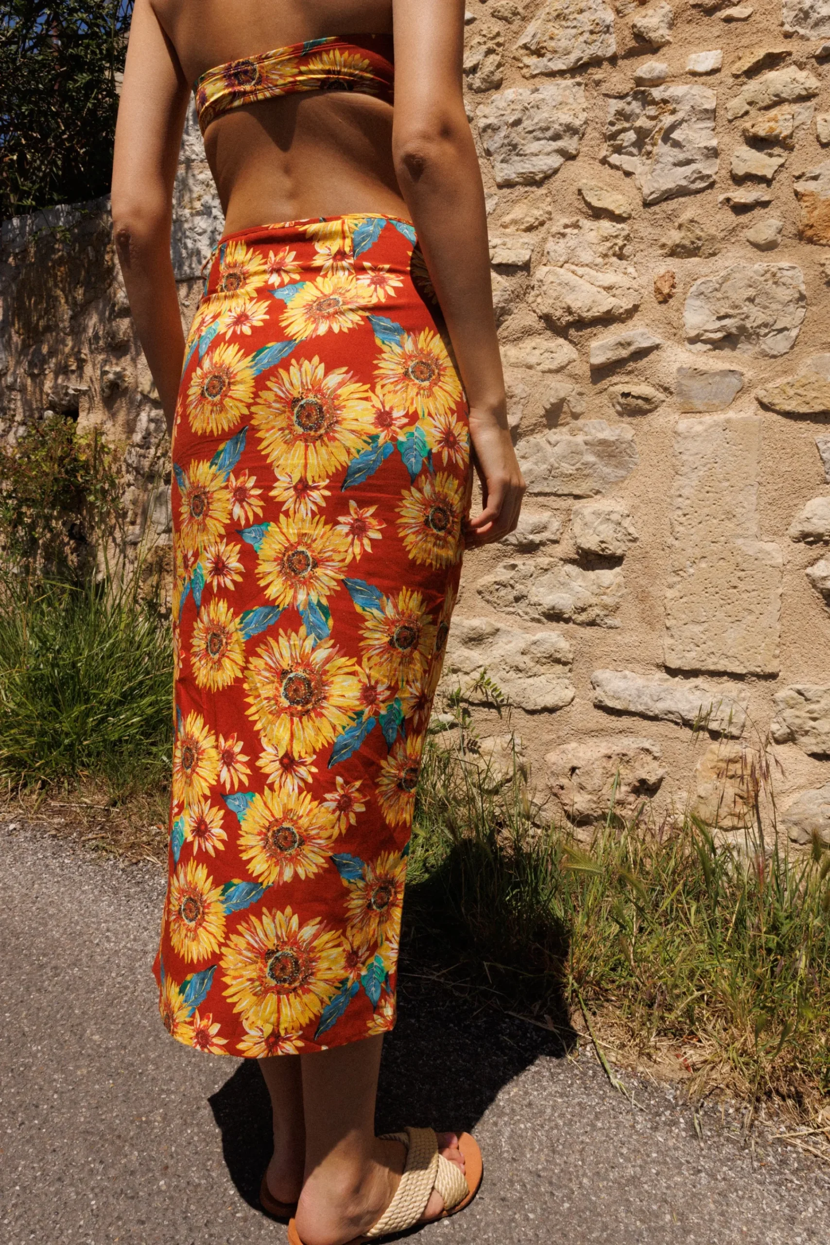 Ysé Jupe longue Fleur du soleil^ Le Beachwear