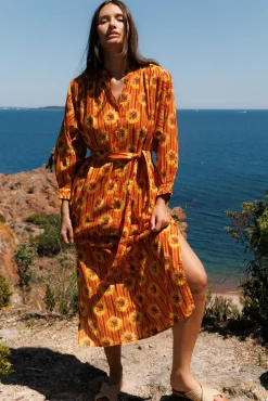 Ysé Robe longue Fleur du soleil^ Le Beachwear
