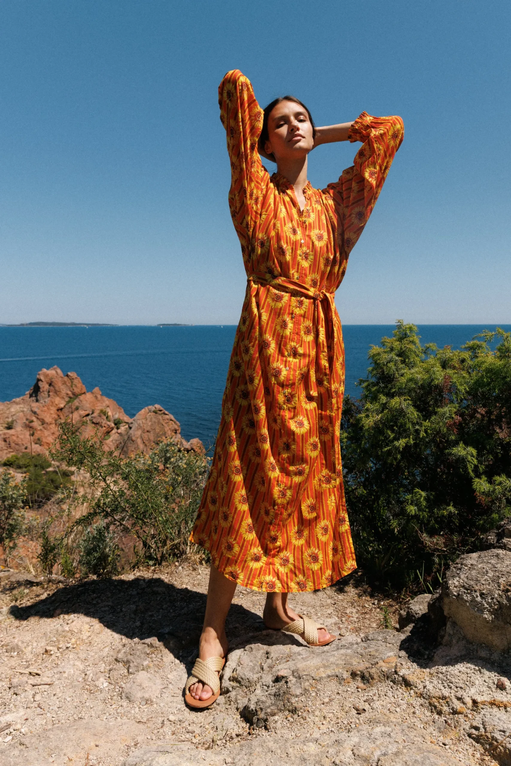 Ysé Robe longue Fleur du soleil^ Le Beachwear