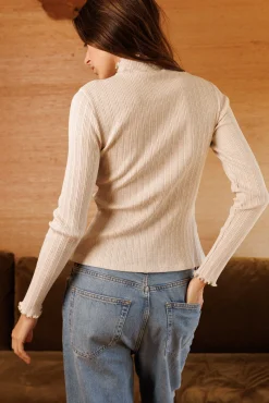 Ysé Top col montant Canopée dorée^ Les Hauts