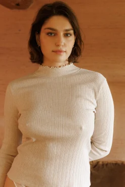 Ysé Top col montant Canopée dorée^ Les Hauts