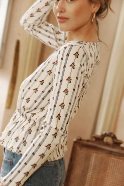 Ysé T-shirt manches longues Douceur du soir^ Les Hauts|Les Pyjamas