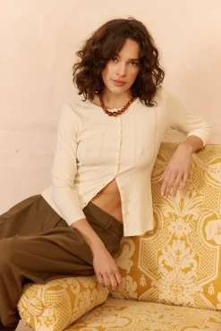 Ysé T-shirt manches longues Pause café^ Les Hauts