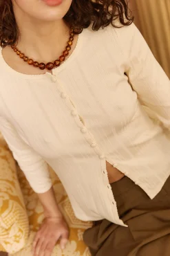 Ysé T-shirt manches longues Pause café^ Les Hauts