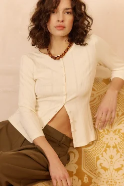 Ysé T-shirt manches longues Pause café^ Les Hauts